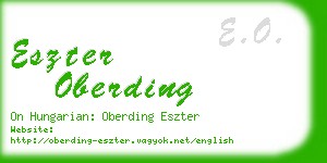 eszter oberding business card